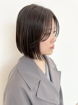 ビーヒアナウ N゜03 金沢駅西店(BE HERE NOW)&nbsp;切りっぱなしボブ×フェイスレイヤー