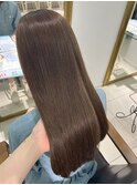 髪質改善縮毛矯正×透明感カラー