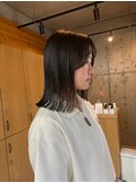 切りっぱなしロブ×ショコラベージュ