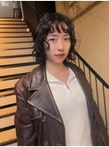 【村松美穂】ミディアムウルフパーマ◯