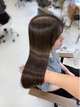 ハピネス 梅田茶屋町店(HAPPINESS) 韓国風/レイヤーカット/顔周り/顔まわり/髪質改善/ベージュ