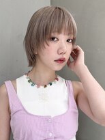 ギークス(GEEKS)&nbsp;【GEEKS渋谷】顔周りレイヤー/ウルフ/ミルクティーベージュ/渋谷