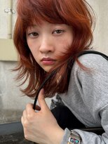 ピクス ヘアー(PIX HAIR)&nbsp;オレンジカラーとレイヤーカット