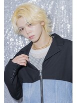 アジールヘア 所沢プロペ通り店(agir hair)&nbsp;◎メンズ韓国風フェザーパーマウルフ×ハイトーン