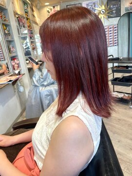 ヘア メイク ココ(hair make coco) うる艶レッドカラー♪
