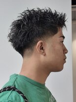 フィフス 天神大名(fifth) 福岡大名メンズパーマスパイキーショートスパイキーパーマ30代