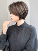 暗めカラー/ショート/前髪/レイヤー/髪質改善/縮毛矯正/柏柏
