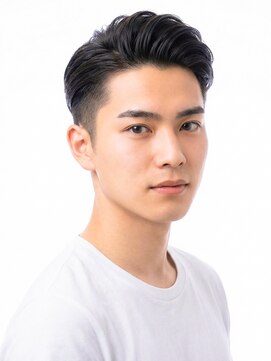 フェード/アップバング/爽やか/ビジネス/メンズショート