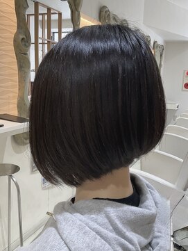 お手入れ簡単♪前下がりボブ