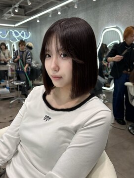 グロー オオミヤ アネックス 大宮(GLROW OMIYA ANNEX) 縮毛矯正 ボブ 髪質改善 大宮 ストンボブ 地毛風ストレート