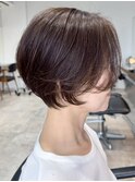 横浜西口イルミナカラーウルフショートカットアッシュブラウン