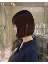 メゾンマイル 恵比寿(maison mile)&nbsp;髪質改善×ぱつっとボブ[恵比寿/髪質改善/レイヤー/暖色カラー]
