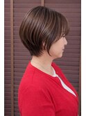丸み×くびれで叶う立体ショート