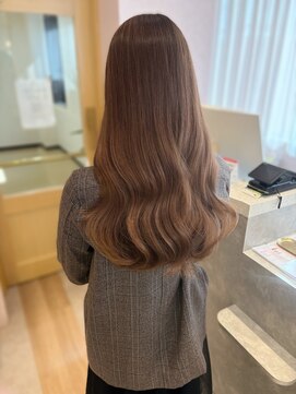 メルク ユニ(merc.uni) ココアベージュブリーチなしダブルカラーで透明感ベージュ11/