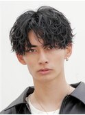 原宿メンズパーマルーズパーマシャドウパーママッシュウルフ緩め