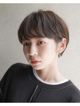 カライングドゥ(ing deux) 大人可愛い20代30代40代黒髪前下がりショートボブ丸みショート◎