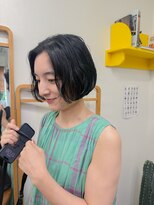 髪と自然&nbsp;ニュアンスパーマボブ