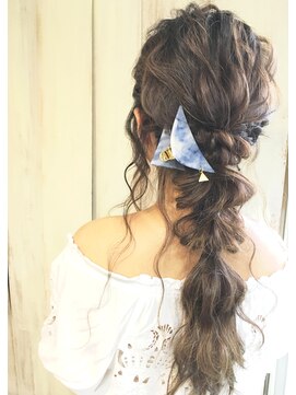 アンフィフォープルコ(AnFye for prco) 【AnFyeforprco】ルーズ♪編みおろしヘアアレンジ★