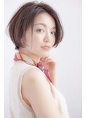 大人可愛いひし形ショートボブ #池袋駅