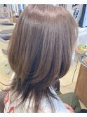 20代30代40代大人可愛いミディアムレイヤーカットクラゲヘアー