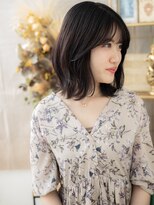 カバーヘアアンドスパ ブリス 浦和(COVER HAIR&SPA bliss)&nbsp;くすみカラーシースルーバングくびれミディa浦和20代30代40代