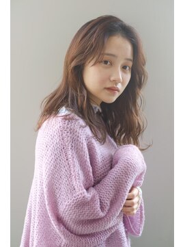 アヴァンス 広島本通店(AVANCE.) グレージュカラー×ウェーブミディアム