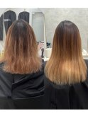 たった半年でブリーチダメージ、細毛軟毛の癖毛が綺麗になる
