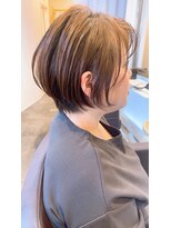 ボニークチュール(BONNY COUTURE) 40歳ショートボブ/神戸ボブ/白髪ぼかし/白髪染め/丸顔さんボブ