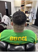 ベリーショートフェード簡単ヘアセットアイロンパーマナチュラル