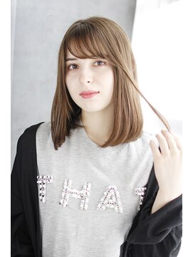 シュシュット(chouchoute) ミニウルフホワイトグレージュデジタルパーマチェリーブラウン07