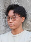 縦落ちツイスパ/ツイストスパイラルパーマ/岡崎メンズパーマ