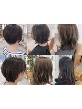 【髪質改善×艶髪】プラチナム質感再整カラー＋カット＋《ライト》TR\15900