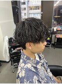 爽やか無造作 シャドウパーマ メンズマッシュ