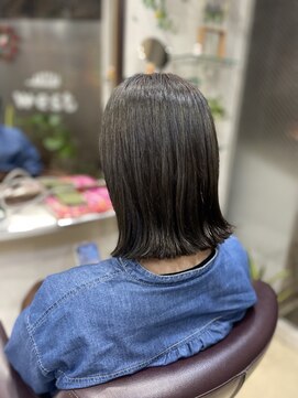 切りっぱなしボブ