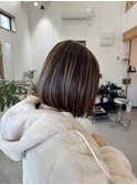ボブ×パラパラブリーチ