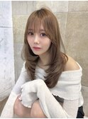 酸性ストレート/前髪カット/リタッチ/カット/ブリーチ