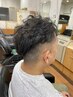 【OPEN記念！】カット＋シェービング＋ナチュラル、シャドウパーマ