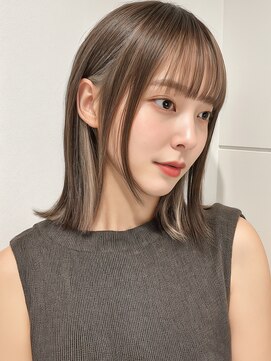 カバーヘア ブリス 川口(COVER HAIR bliss) イヤリングカラークラゲカットくびれミディアムウルフ30代A17!