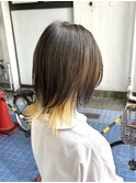 裾カラー × ナチュラルボブウルフ