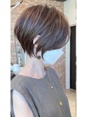 30代/40代/50代◎絶壁解消/白髪ぼかし/大人小顔ショート[荒砂]