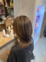 アトリエナガノツー 千葉富士見店(atelier nagano 2)&nbsp;カーキベージュ×ボブレイヤー【千葉/千葉中央】