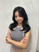 プライズ 表参道原宿店(prize)&nbsp;韓国ミディアムレイヤーカットくびれ巻きスタイル原宿
