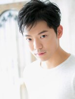 モッズヘア メン 南越谷南口店(mod's hair men)&nbsp;30代アッシュブラック爽やかリクルートクロップベリーショートa1