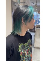キャンバス バイ ネオリーブ 横浜西口(Canvas by neo.)&nbsp;横浜★ケアブリーチメンズウルフターコイズブルー