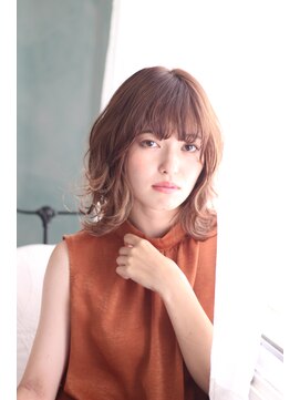 バルス(BLS) 外ハネ　ゆるふわミディ　透明感  【 藤枝/髪質改善/カラー】