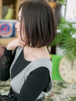 カバーヘア ブリス 戸田公園西口店(COVER HAIR bliss)&nbsp;■黒髪ナチュラルカラー耳かけ小顔大人ボブ戸田公園12-20★!