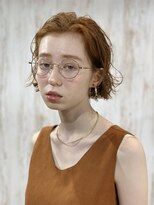 ブラウヘアアンドケア(care)&nbsp;切りっぱなしボブ&かきあげバング