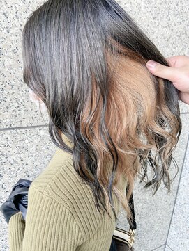 シェノン 武庫之荘(CHAINON) イメチェン黒髪×イヤリングカラー×フェザーバング