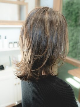 ヘアデザイン ステラ(hair design sTella) ★上品な大人のミディアムワンレイヤースタイル★