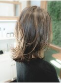 ★上品な大人のミディアムワンレイヤースタイル★